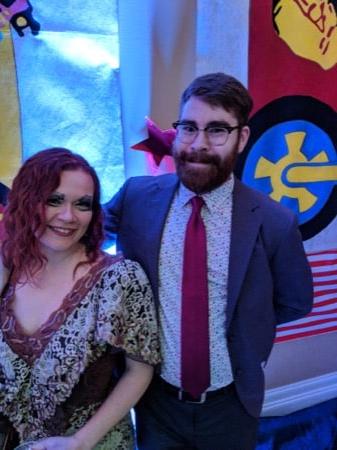 Josh Chilton and Stephanie Griffin at Big Hair Ball 2018